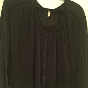 Free people black blouse